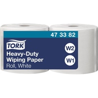 Tork Extra Starke Mehrzweck-Papierwischtücher Weiß W1/2, 2 נ350 Blatt, 473382