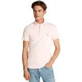 Collection Stripe Slim Fit Kurzarm-poloshirt Light Pink L