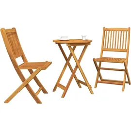 vidaXL 3-tlg. Garten-Bistro-Set Massivholz Akazie