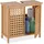 Relaxdays Waschbeckenunterschrank 1 Fach 61 x 66 x 30 cm Natur