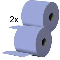 Papierputztuchrolle blau, 2x1000 Blatt, Art.-Nr. 24062