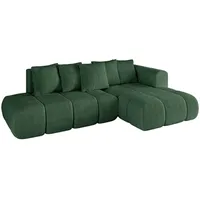 altdecor Ecksofa Cord 4-Sitzer Grün