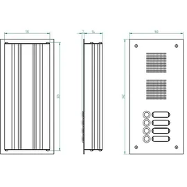 Grothe Türstation V2A TS 788 1-4