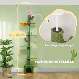 PawHut Kratzbaum Deckenhoch 230-275 cm grün