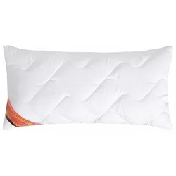 Microfaserkissen SCHLAF-GUT "Proneem m. MF-Bezug", weiß, B:40cm L:80cm, Bezug: 100% Polyester, Kopfkissen, Wirksam gegen Milben (von Hohenstein getestet)