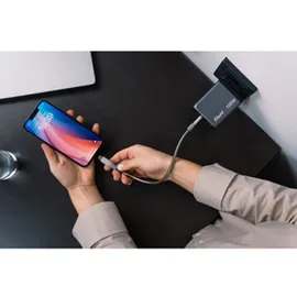 Verbatim GaN 100W, grau 1x USB-A, QC 3x USB-C PD, 3.0, 3.0