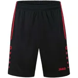 Shorts Kinder schwarz/sportrot 152