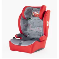 Tataway Disney Cars i-Size, Kindersitz 15-36 kg (3,5-12 Jahre), 100—150 cm, Gruppe 2/3, wird mit 3-Punkt-Gurt montiert, rot und grau