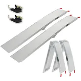 Baumarktplus TRUTZHOLM 2 x Alu Auffahrrampen 205 cm 680 kg Grau