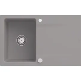 Villeroy & Boch Siluet 45 rechts Einbauspüle keramik fossil Excenterbetätigung 800 x 510 mm