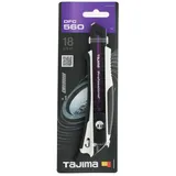 Tajima DORA FIN Cuttermesser mit RAZAR BLACK Klinge, mit Schieber und Finne, 18 mm, DFC560W, Non Concerné