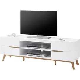 MCA Furniture Cervo TV-Lowboard 1690 mm weiß matt/Eiche