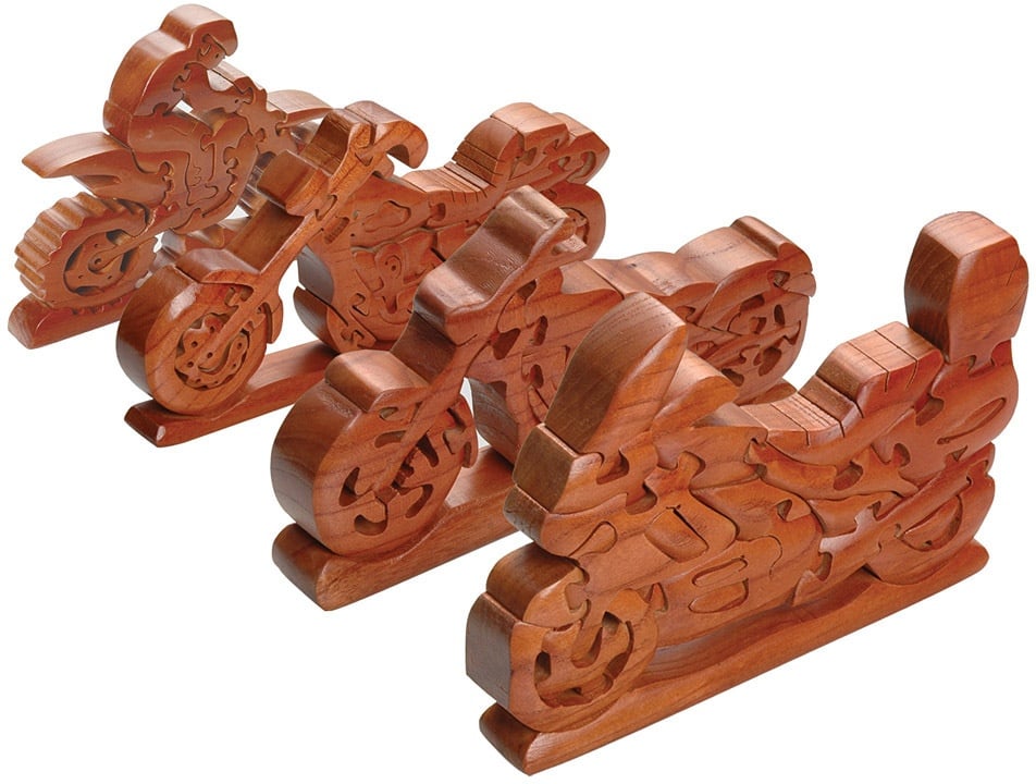 Booster Motorrad Holz Puzzle