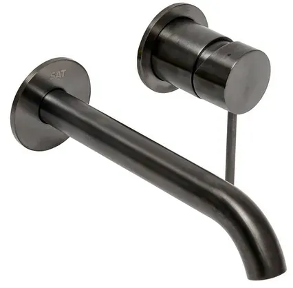 SAT Aurum Waschtischarmatur gebürstetes Gun-Metal SATBAUR101BGM