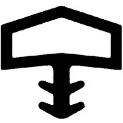 TRELLEBORG Zimmertür-Dichtung L8001,TSP-Last weiß