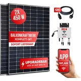 Jet-Line Balkonsolaranlage 900/800 W Solaranlage für Balkone