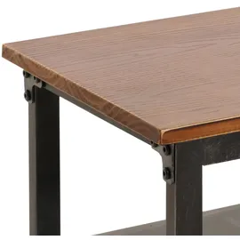 Mendler HWC-N28 Lowboard 55x130x36cm Schwarz/Braun Holz/Metall