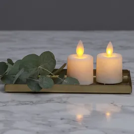 MARELIDA LED Kerzenset Mini 6 cm weiß 2 St.