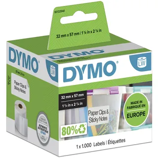 Dymo Vielzweck-Etiketten 32x57mm weiß 1000St. (11354)