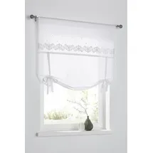 Kutti Raffrollo HEINE HOME Gr. 4, weiß), (sanftes weiß), B:120cm H:100cm, Raffrollos,