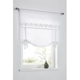 Kutti Raffrollo HEINE HOME Gr. 4, weiß), (sanftes weiß), B:120cm H:100cm, Raffrollos,