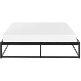 Beliani Viry 140 x 200 cm Schwarz