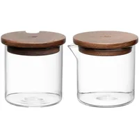 LEONARDO Milch- NOVO LEGNO, Zuckerdose Transparent Glas