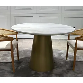 JV Möbel Deluxe Ø 120 cm weiß
