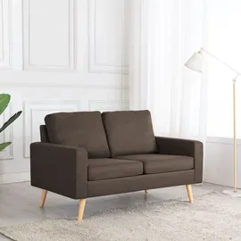 vidaXL 2-Sitzer-Sofa Braun Stoff