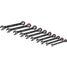 Bosch Schraubenschlüssel Set 10-tlg. (8/10/12/13/14/15/16/17/18/19 mm, Tasche)