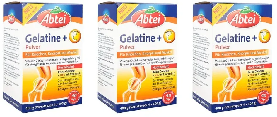 Abtei Gelatine Plus Vitamin C Pulver
