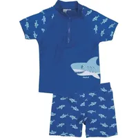 Playshoes 2tlg. Badeoutfit Hai Blau 110/116