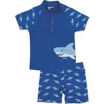 Playshoes 2tlg. Badeoutfit Hai Blau 110/116