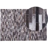 Teppich Kuhfell grau-braun 140 x 200 cm Patchwork AHILLI