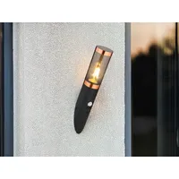 MeineWunschleuchte LED Außenwandleuchte Bewegungsmelder Outdoor Außenbeleuchtung Hauswand, H 41cm