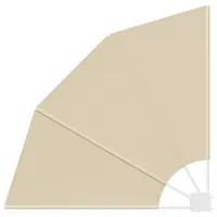 VidaXL Balkon Sichtschutz Beige 115 x 115 cm Stoff