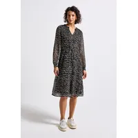 STREET ONE Tunikakleid mit grafischem Muster Braun 34