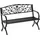 Outsunny Gartenbank 127 x 60 x 85 cm schwarz