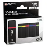 Emtec K100 USB 2.0 Mini Box 10er-Pack USB-Sticks 10x16GB