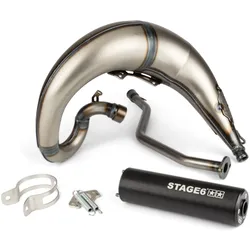 Auspuffanlage Stage6 Streetrace high mount CNC schwarz Yamaha DT50