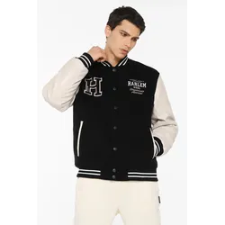 Collegejacke HARLEM SOUL Gr. M, schwarz Herren Jacken mit Stickerei