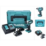 Makita DTD 152 SYJ Akku Schlagschrauber 18 V 165 Nm + 2x Akku 1,3 Ah + Ladegerät + Makpac