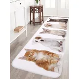 A.Monamour Badematten Badteppiche Badvorleger Nette Haustiere Hunde Katzen Tier Liebhaber Thema Druck Weichen Flanell Saugfähigen Boden Matten Teppiche Bereich Teppiche Für Schlafzimmer Badezimmer
