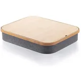 InnovaGoods Laptoptisch in Hellbraun - (B)40,5 x (H)33 x (T)7 cm