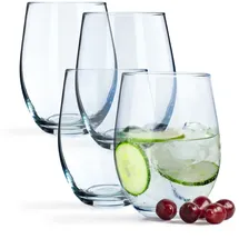 Kadax Getränkegläser, Wassergläser aus Neutrum-calcium-glas, 580ml