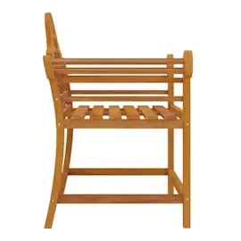 vidaXL Gartenstühle 91 x 62 x 94 cm teak 2er Set