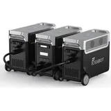 FOSSIBOT F3600 Pro 11,52KWh/3600W(7200W Peak) Powerstation, mit 2x LiFePO4 Zusatzakku,Tragbare Solargenerator mit USV für zu Hause Wohnmobil Notfall