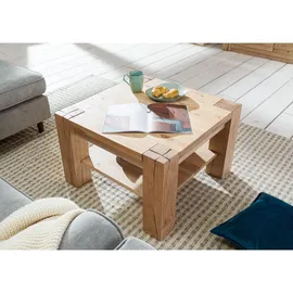MASSIVMOEBEL24.DE KENT Beige Wildeiche 70 x 70 x 45 cm