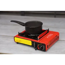 Rothenberger Industrial Campingkocher | Kartuschenkocher | Gaskocher inkl. Piezozündung | im Koffer