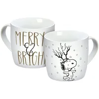 infinite by GEDA LABELS (INFKH) Tasse Peanuts Merry & Bright 0,3 l Weiß